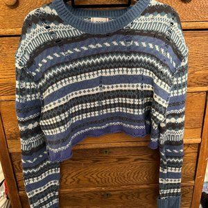 Urban Outfitters BDG Nico Distressed Cropped Sweater